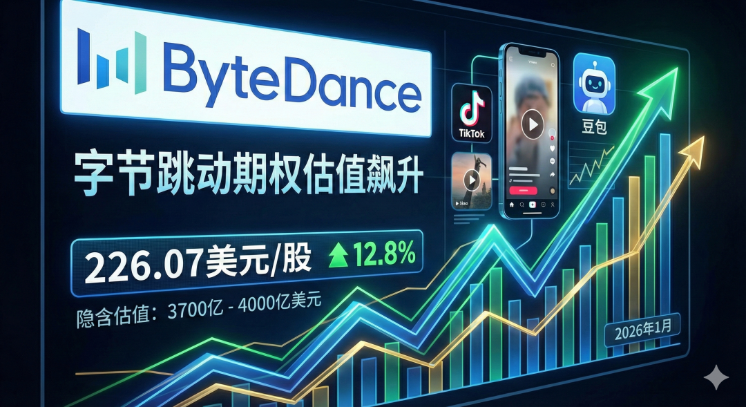 字节跳动期权估值再度攀升